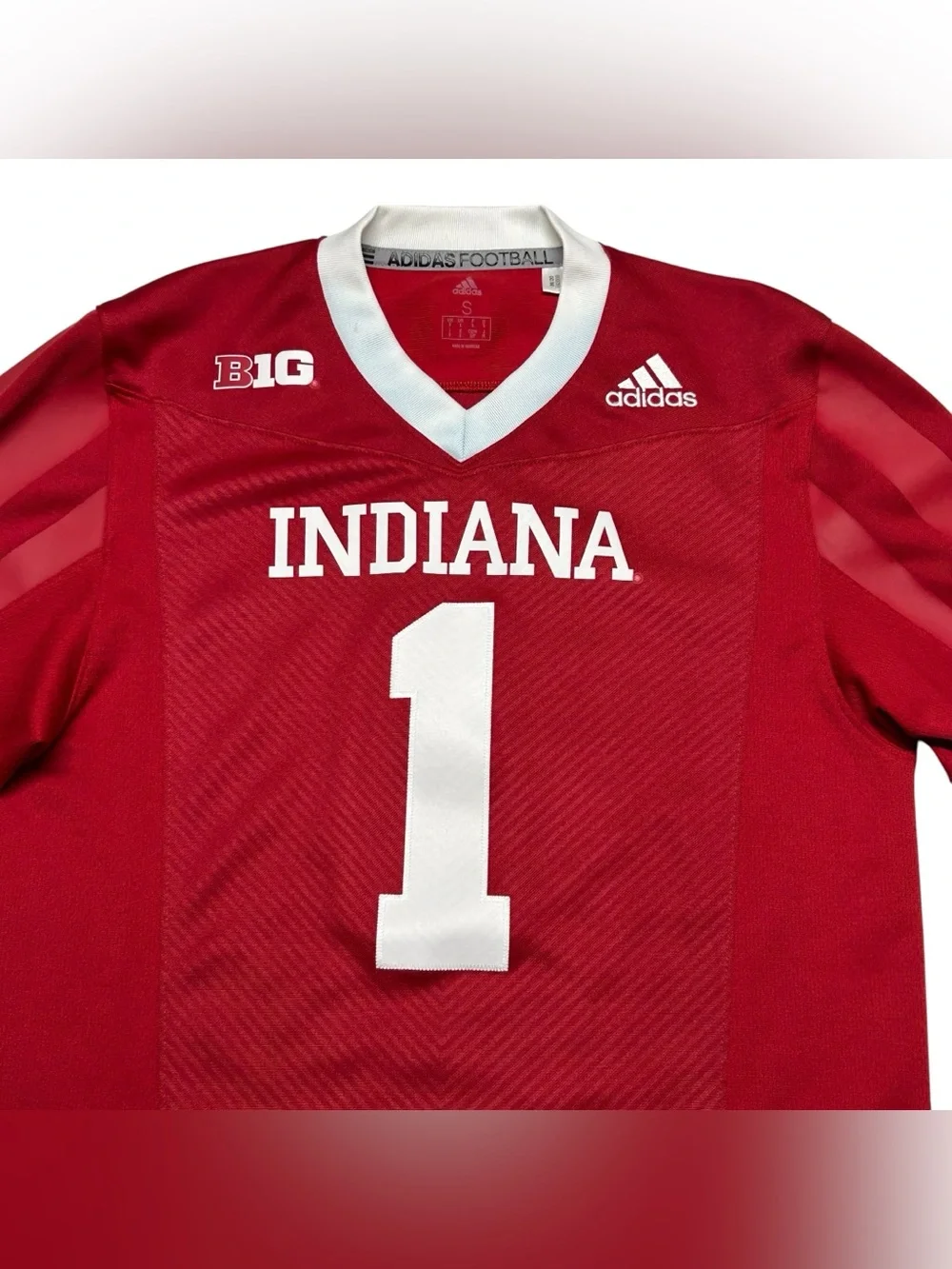 Indiana University Hoosiers Adidas Big10 Mens Size S Jersey NCAA Football